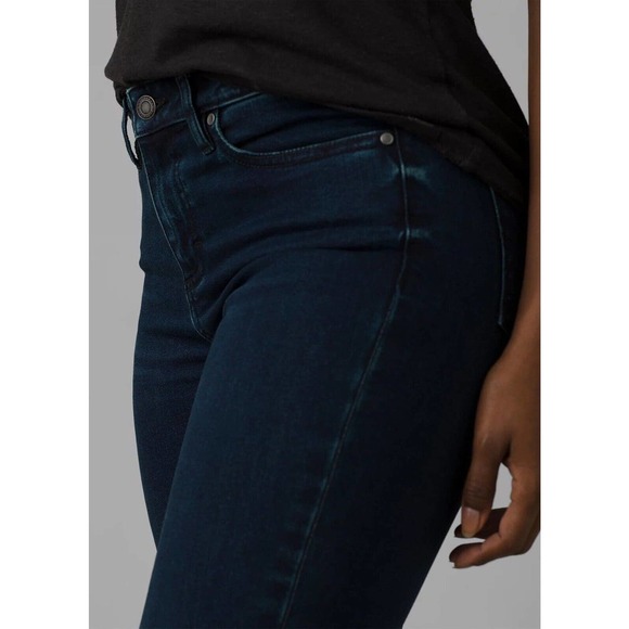 Prana Sienna Fitted True Blue Stretch Organic Tall Inseam 33" Size 8/29 NWT - Picture 6 of 12